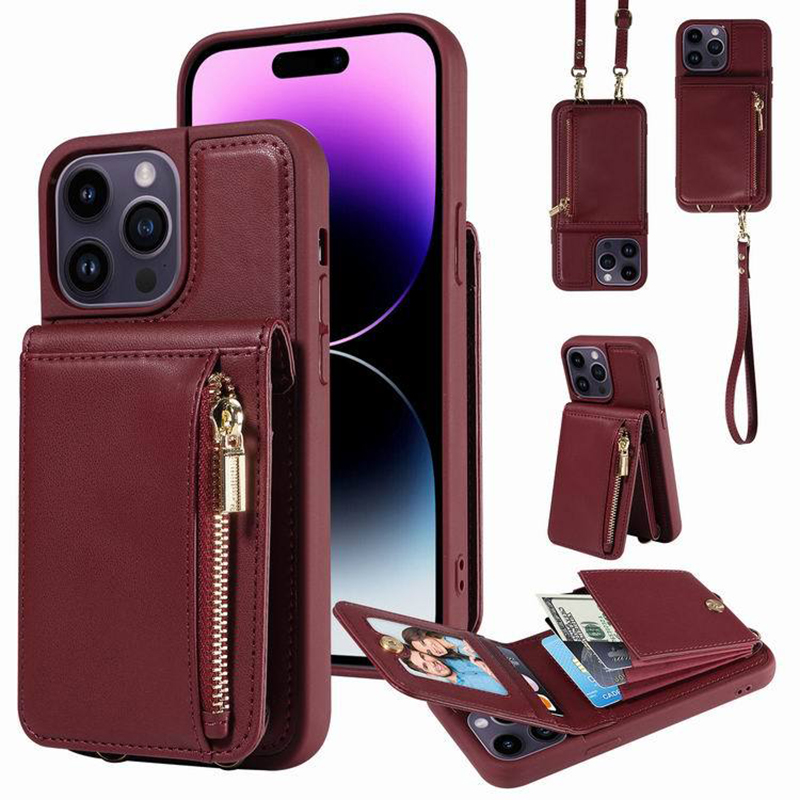 Fashionable Accordion-style Crossbody Phone Case with Card Slots